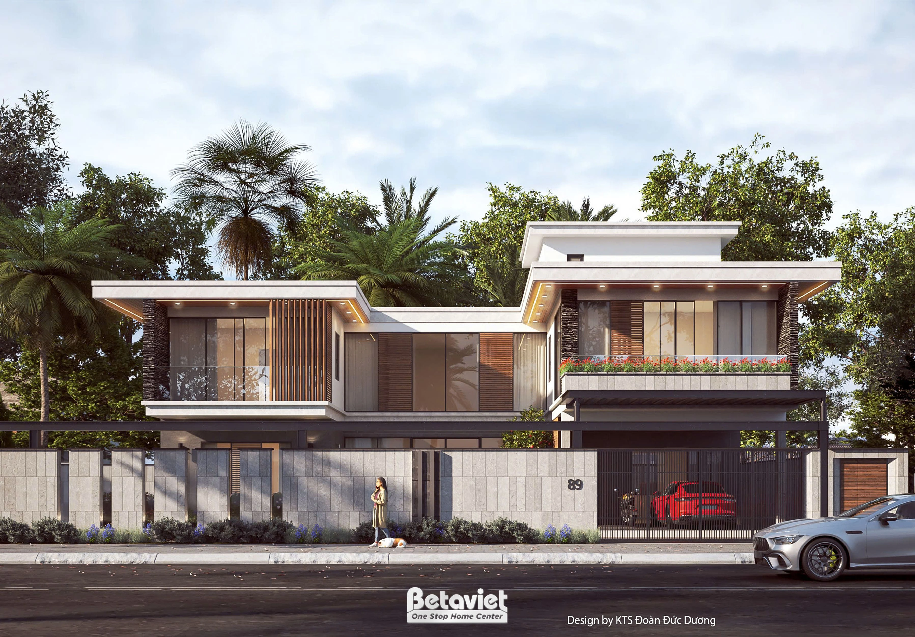 Mẫu thiết kế biệt thự 5 tầng phong cách tân cổ điển tại Hà Nội