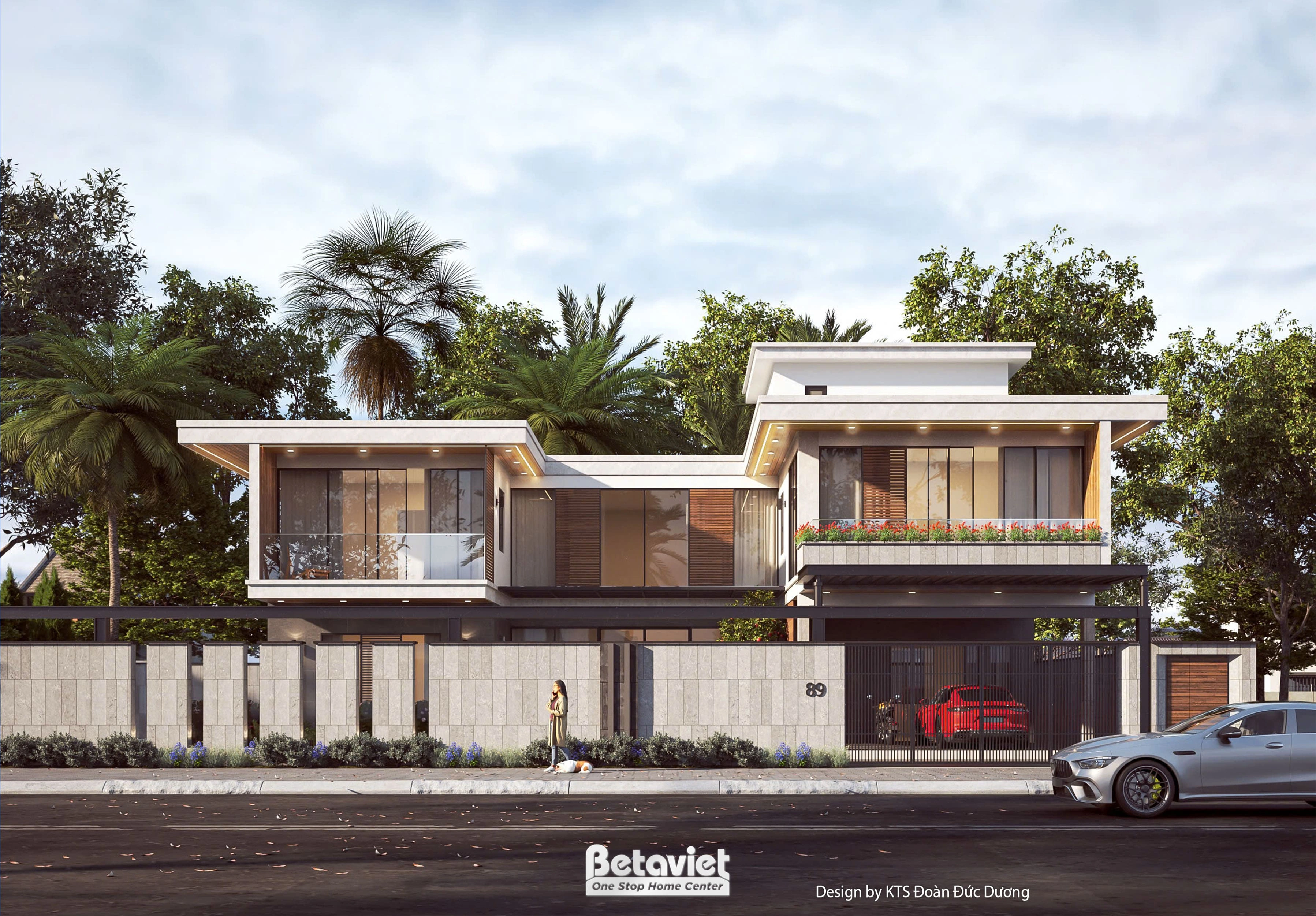 biệt thự song lập 3 tầng phong cách tân cổ điển tại Bắc Giang