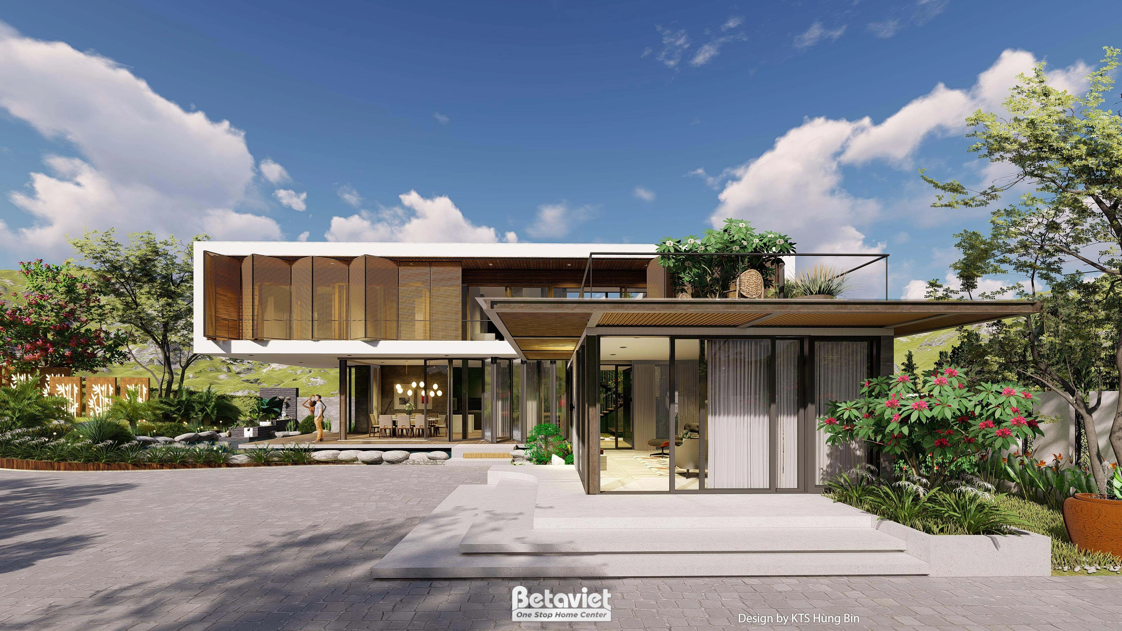 biệt thự 4 tầng