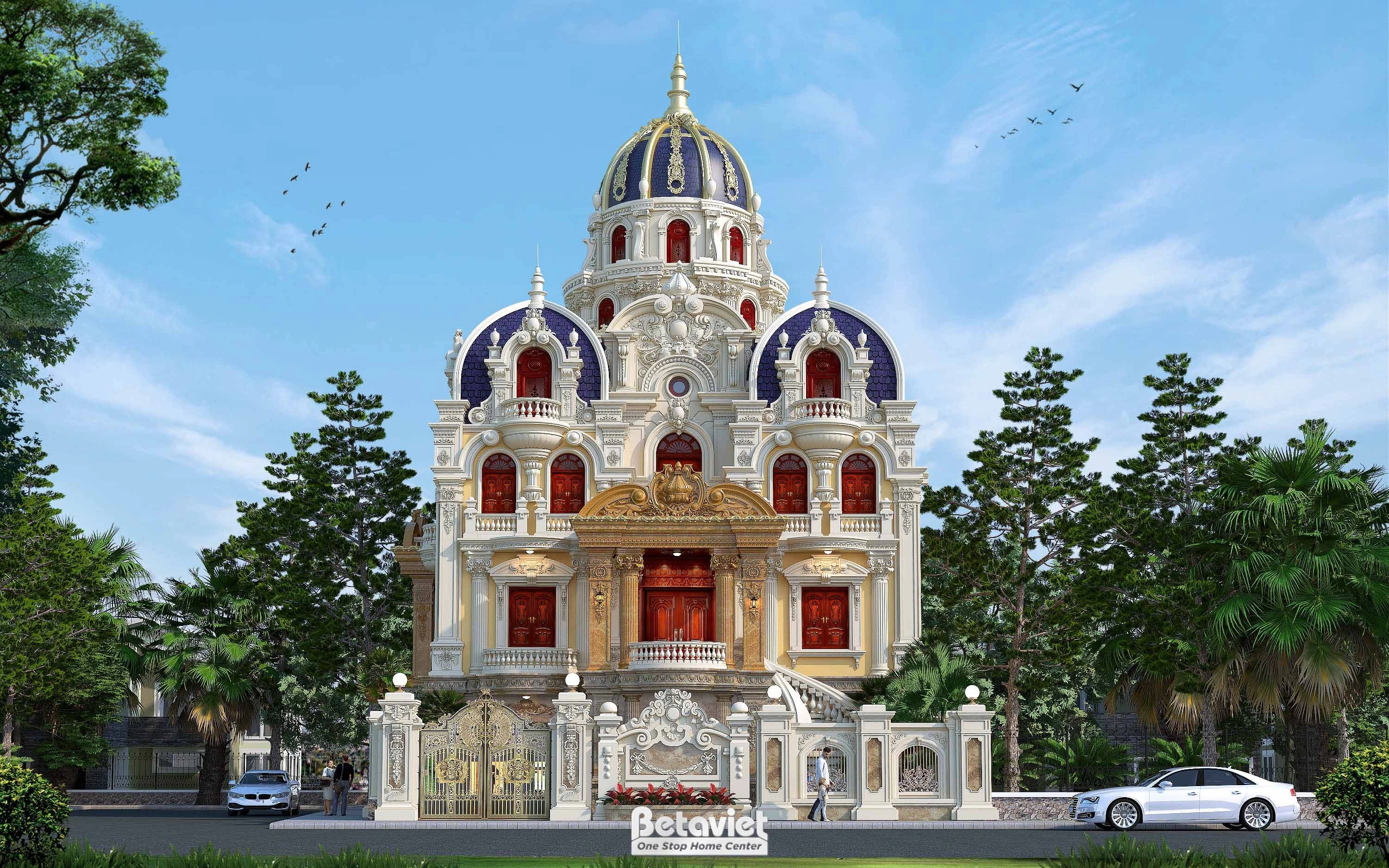 Dinh thự 5 tầng phong cách tân cổ điển tại quảng ngãi