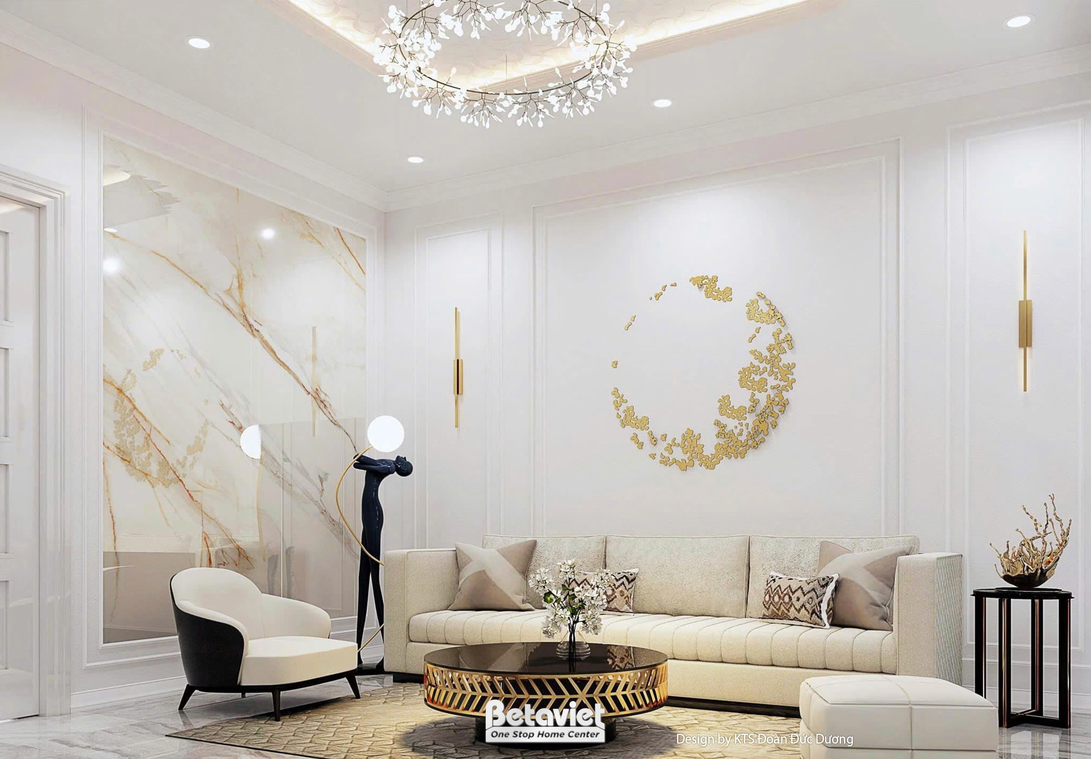 Biệt thự 4 tầng phong cách tân cổ điển tại phú thọ