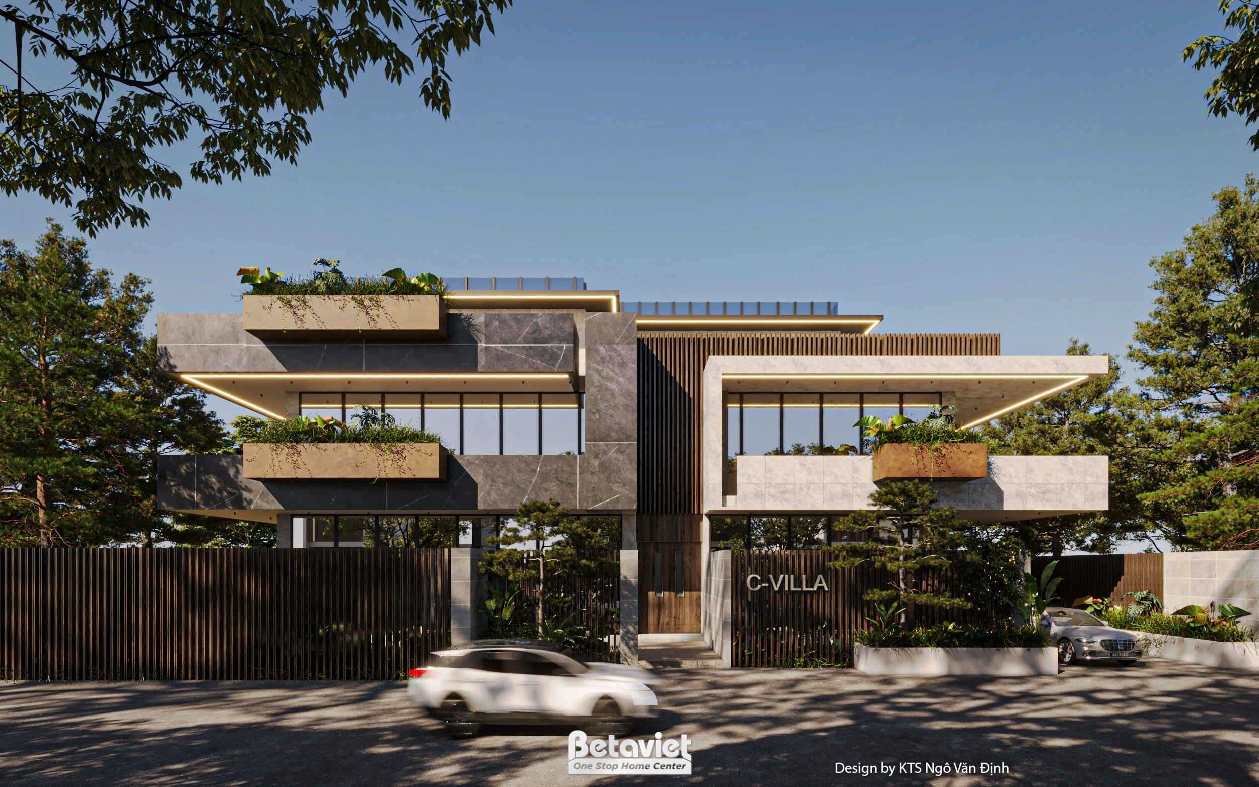 biệt thự 2 tầng phong cách tân cổ điển tại Hoà Bình