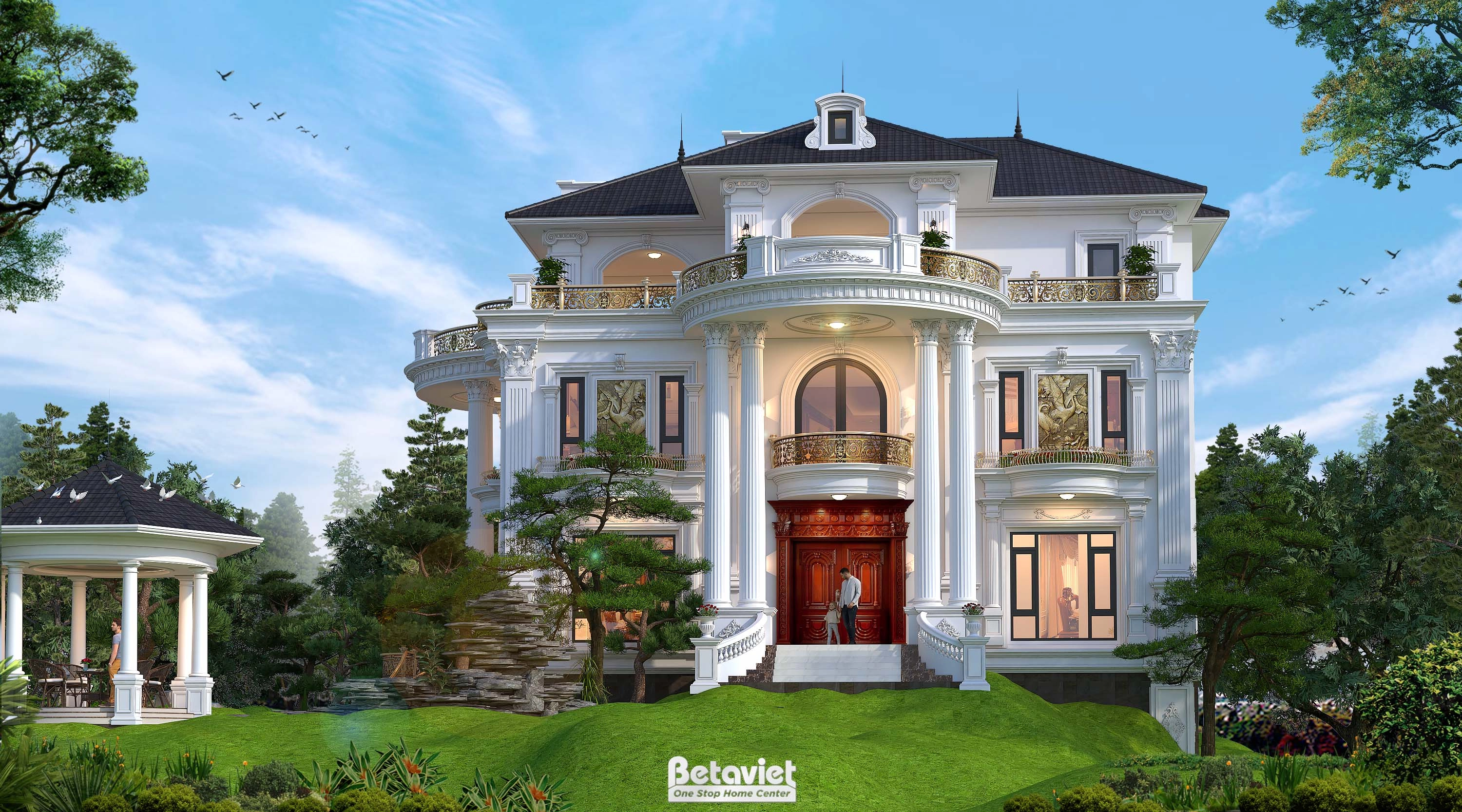 biệt thự kiểu Nhật 4 tầng 1700m2 tại Hải Phòng KT5509052A