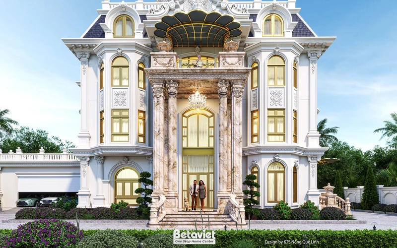 Mẫu thiết kế lâu đài phong cách cổ điển tại Hòa Bình KT2009313-1