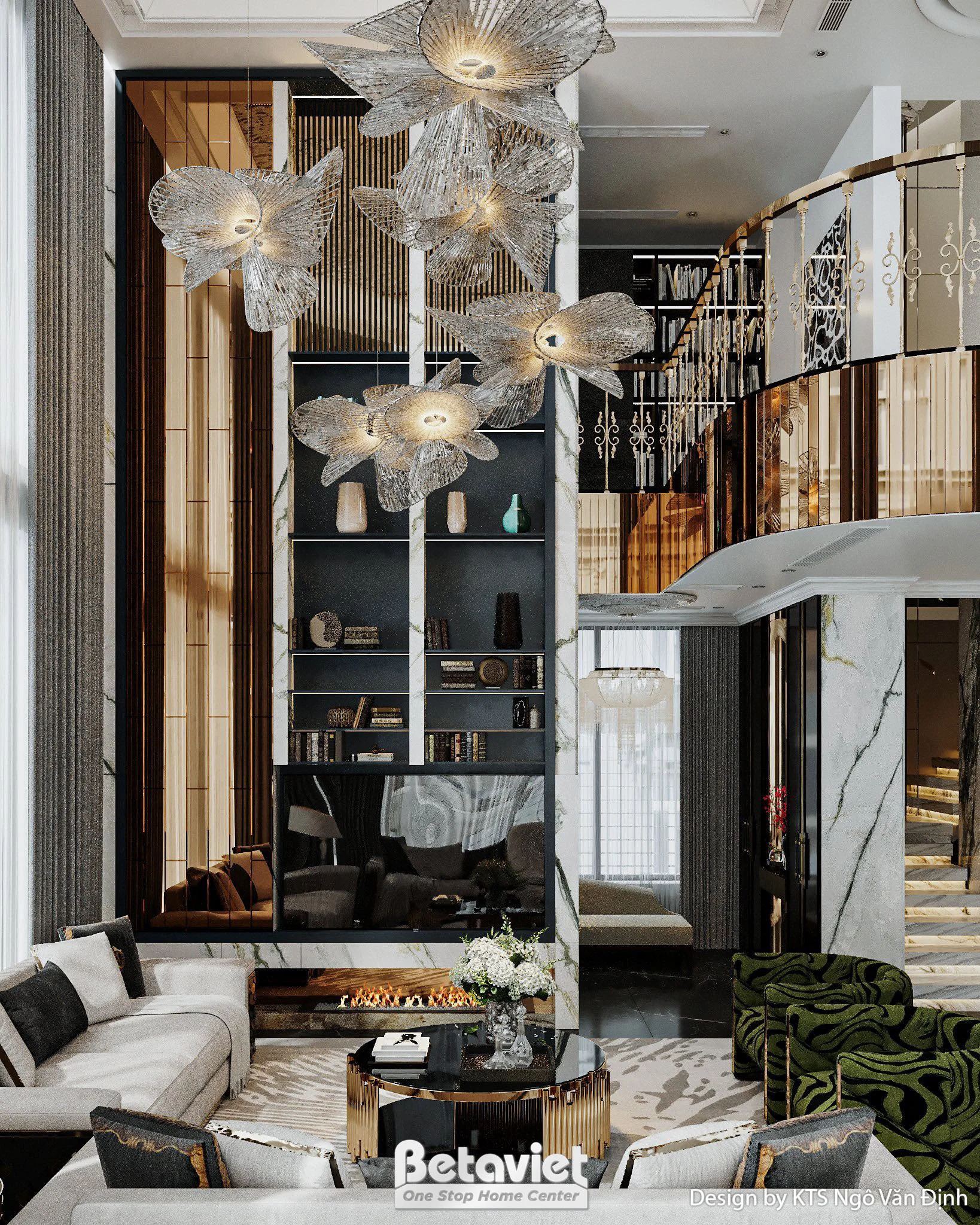 Nội thất penthouse duplex cao cấp