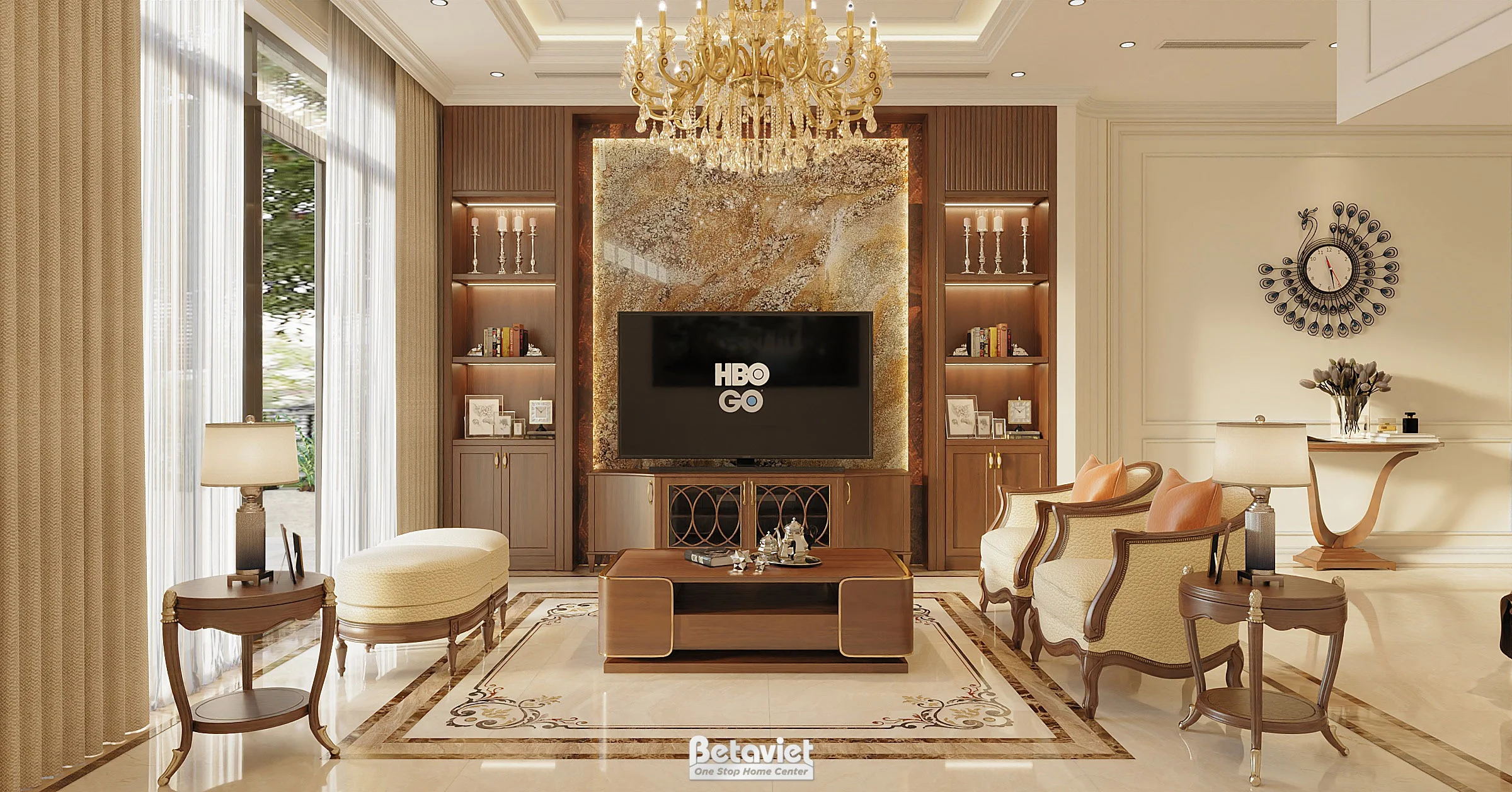 Phòng khách biệt thự liền kề Dream Land