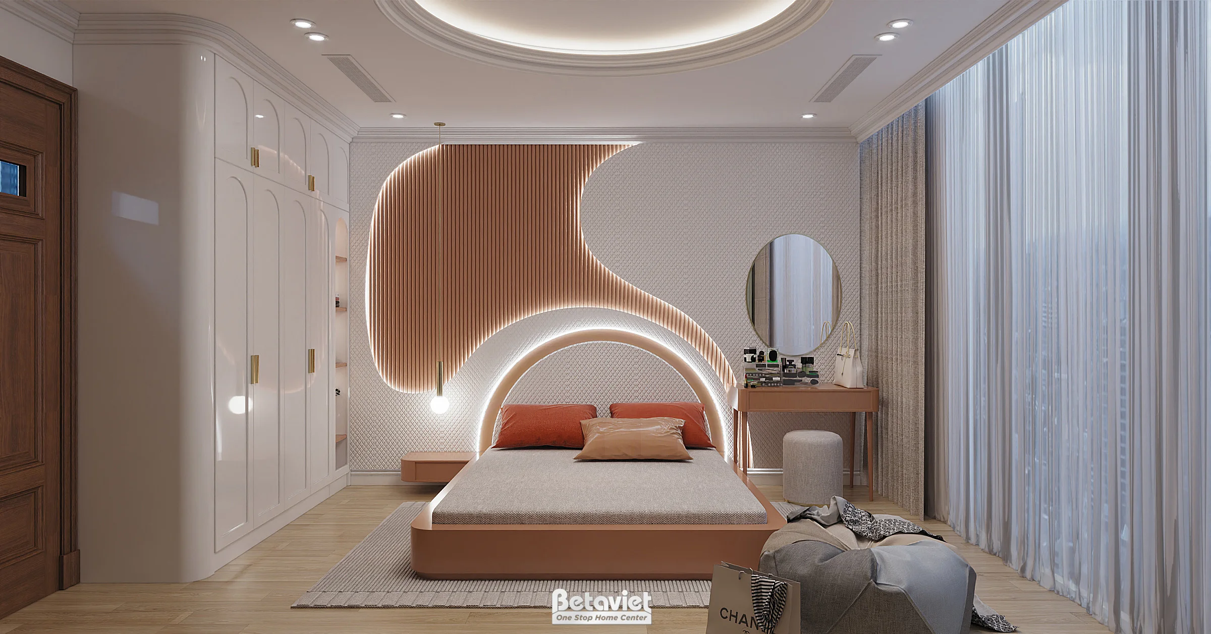 Phòng ngủ bé gái biệt thự liền kề Dream Land