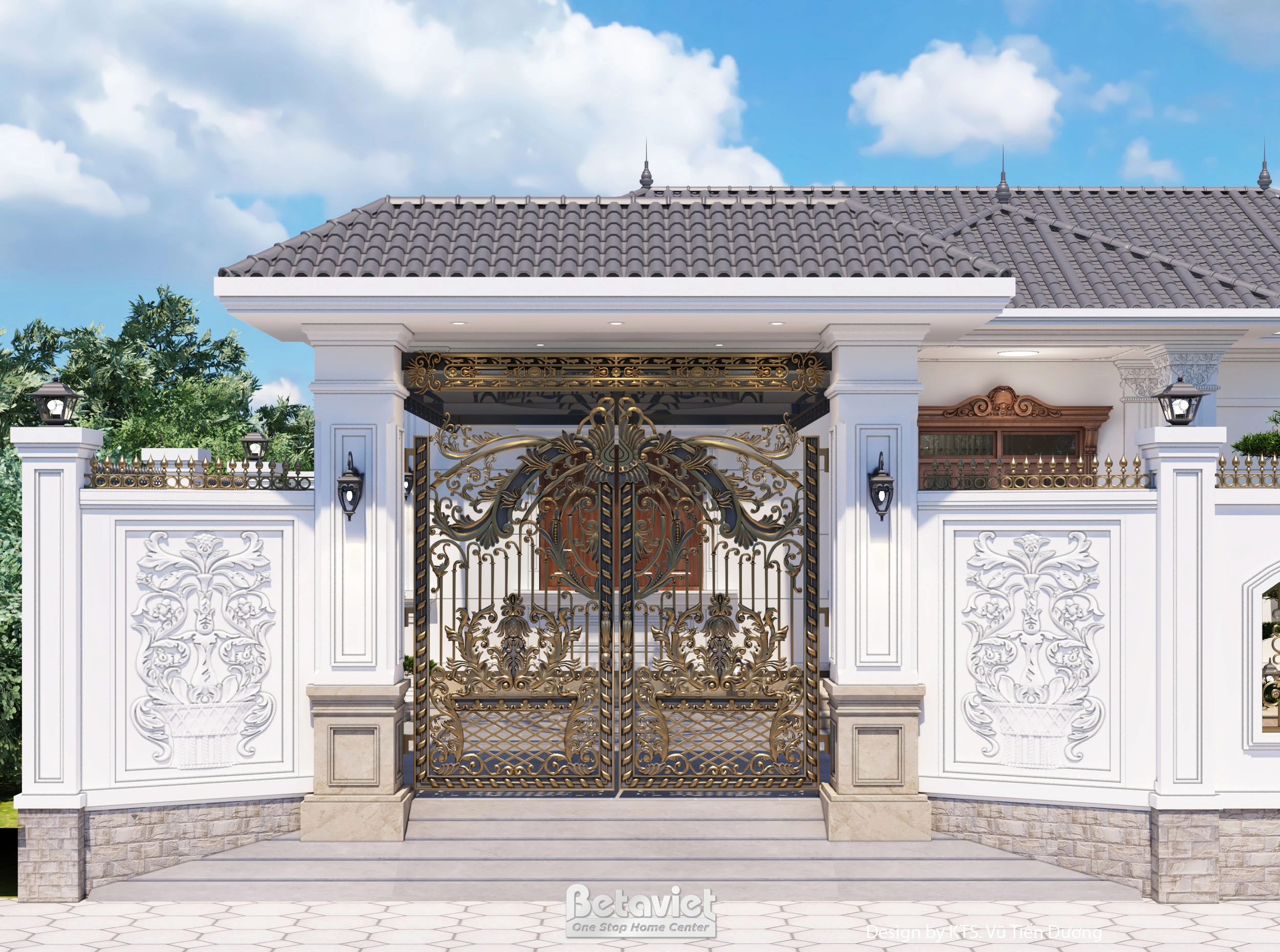 Mẫu thiết kế biệt thự kiểu Nhật 1 tầng tại Ninh Bình