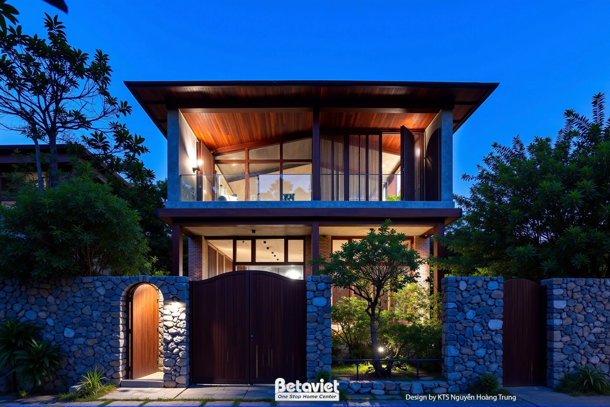 biệt thự 2 tầng phong cách Tropical 500m2 tại Hà Nội