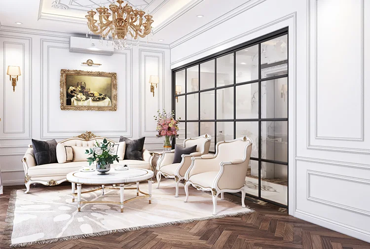 biệt thự 2 tầng phong cách tân cổ điển tại Hoà Bình