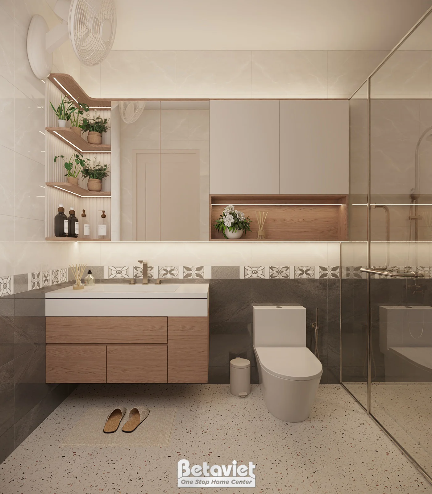 biệt thự 3 tầng phong cách hiện đại tại Thái Bình