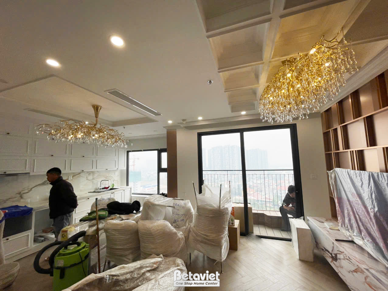 Thi công căn hộ 3 ngủ Vinhomes Ocean Park 1 Hà Nội TC25706 BETAVIET