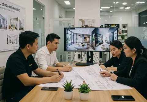Thiết Kế Nội Thất Chung Cư Cao Cấp 2026 — Penthouse, Duplex & Sky Villa