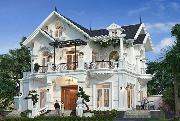 dinh thự phong cách tân cổ điển tại Hà Nội