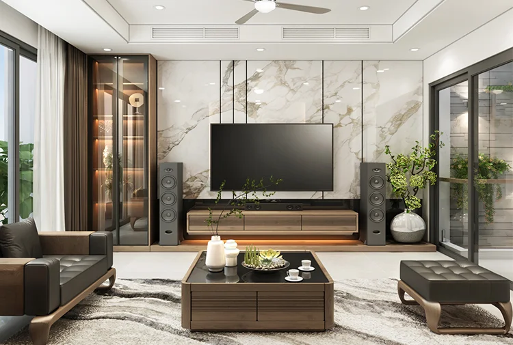 Mẫu nội thất biệt thự hiện đại kết hợp văn phòng tại Hải Dương