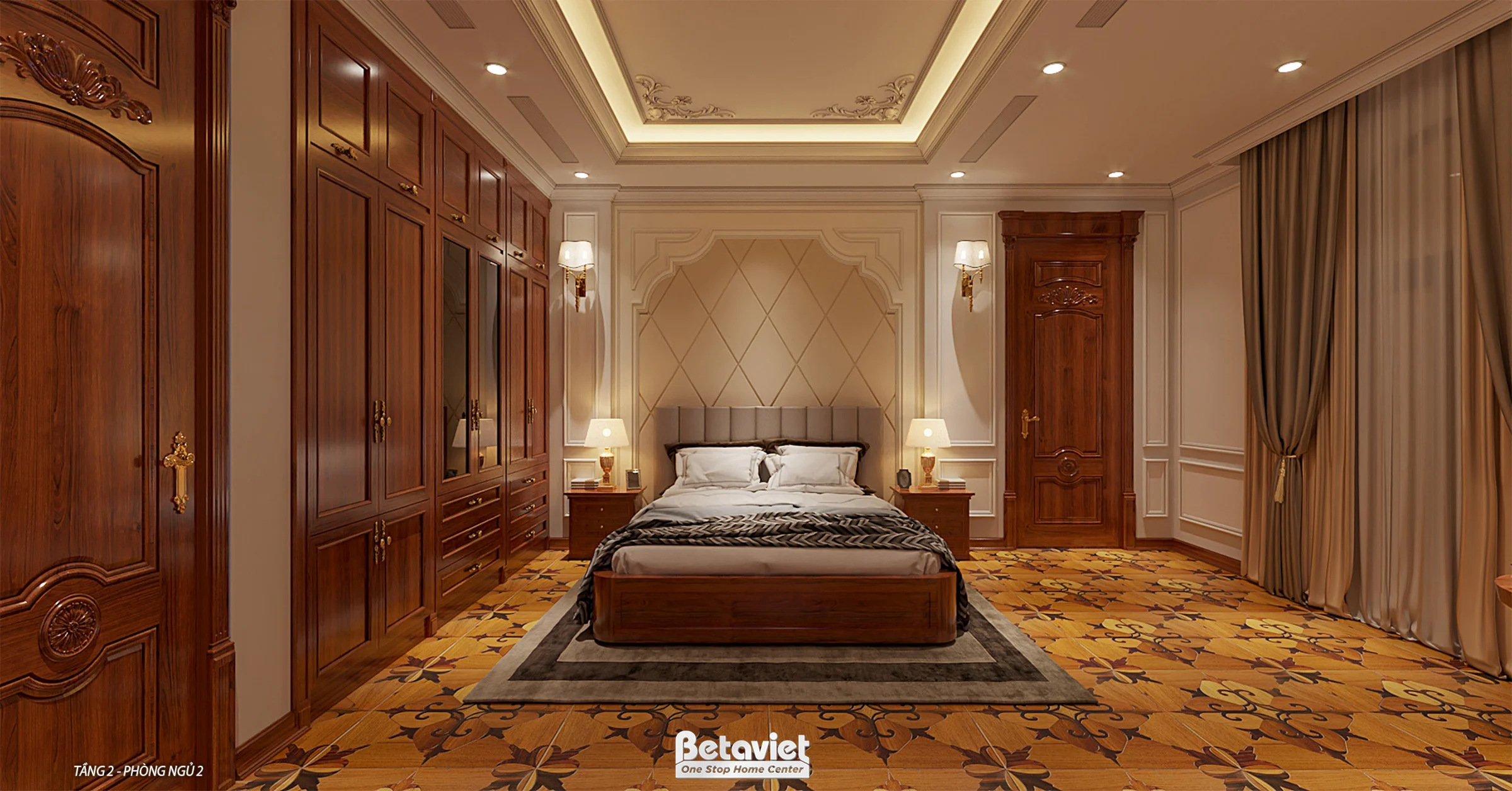 biệt thự 2 tầng phong cách tân cổ điển tại Hoà Bình