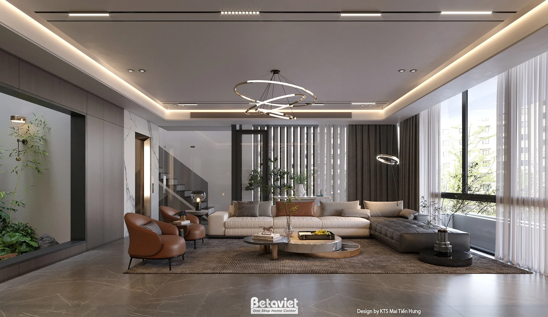 biệt thự 3 tầng phong cách tân cổ điển tại Nghệ An