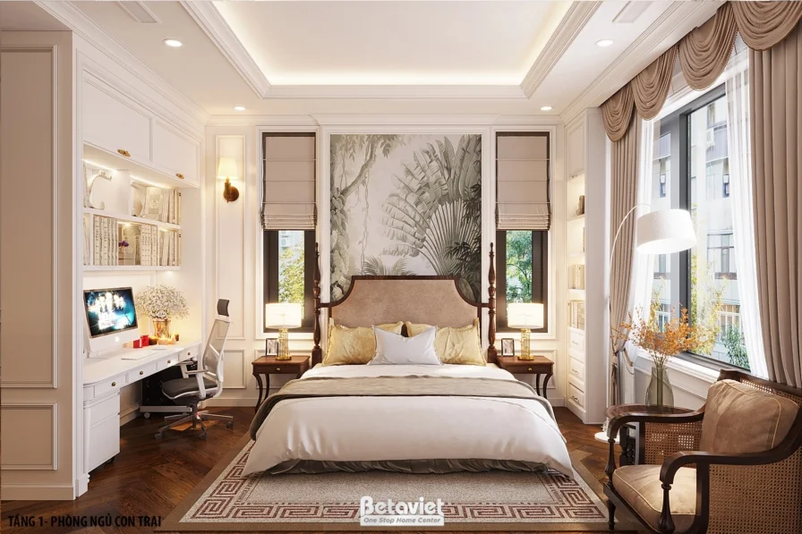 Biệt thự 2 tầng mái Mansard Hải Phòng