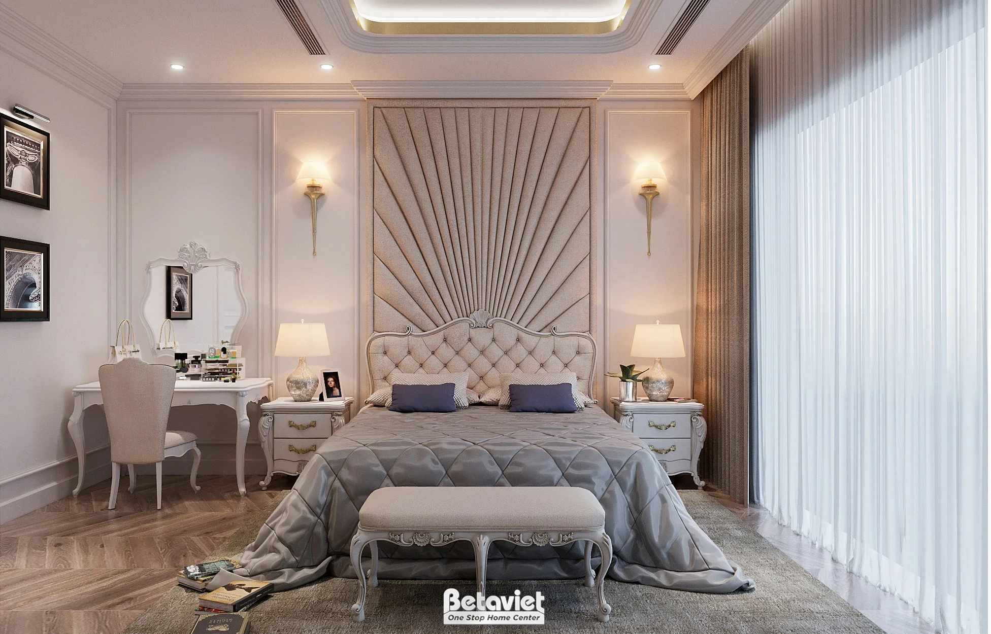 Biệt thự 2 tầng tân cổ điển Bắc Ninh