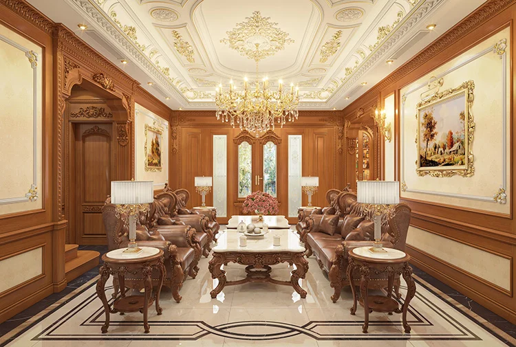 Mẫu thiết kế nội thất tân cổ điển biệt thự tại Nam Định