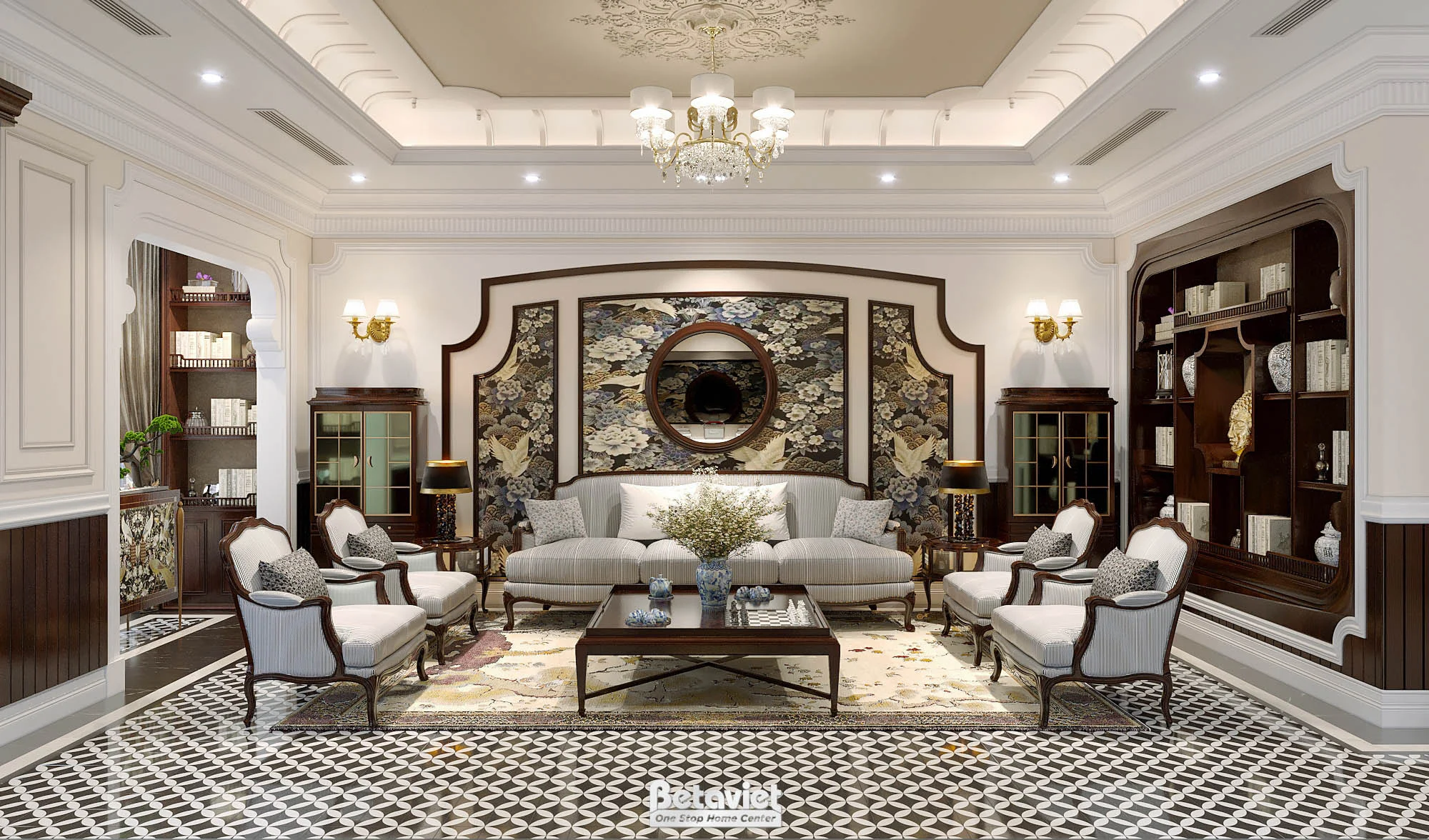 Biệt thự 4 tầng phong cách tân cổ điển tại ninh bình