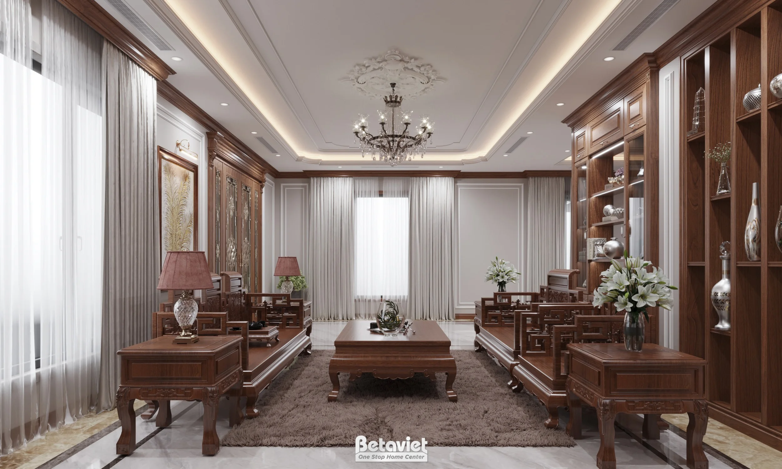 nhà phố 4 tầng phong cách tân cổ điển tại Hồ Chí Minh