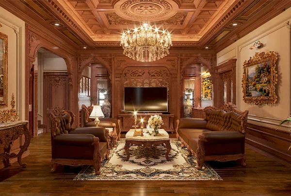 Phòng ngủ xám trắng minimalist