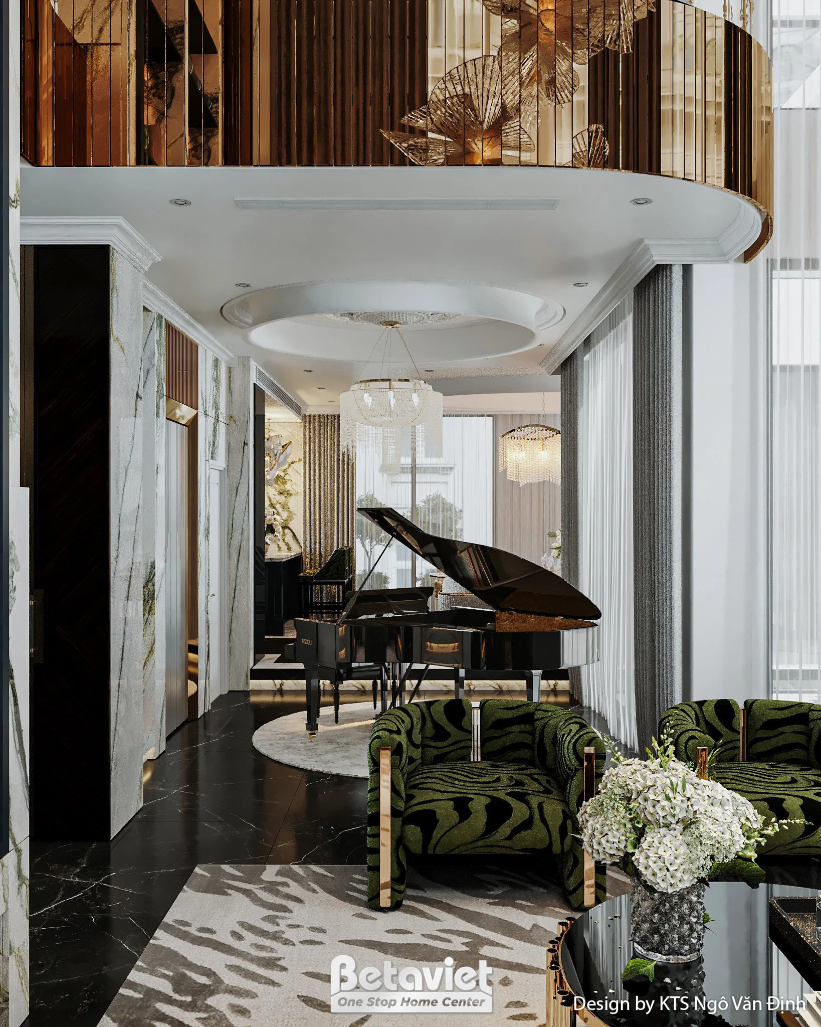 Phòng ngủ xám gỗ ấm áp