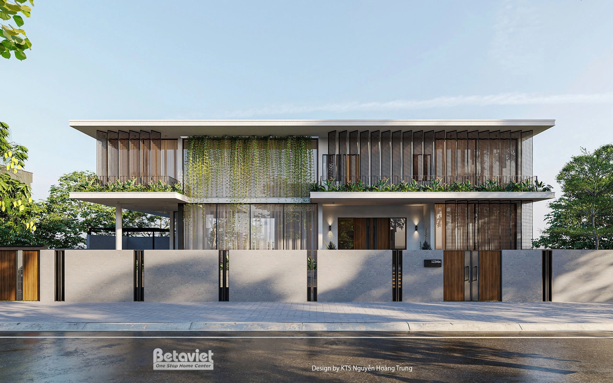 biệt thự 2 tầng phong cách hiện đại tại Yên Bái
