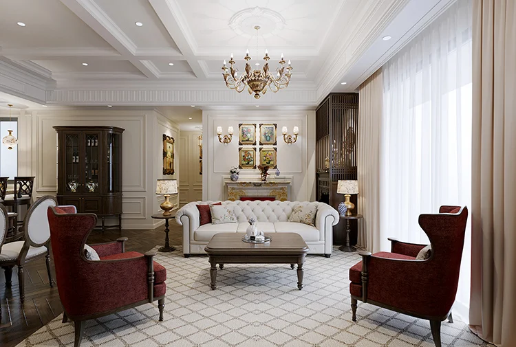 Phong cách thiết kế nội thất tân cổ điển tại Bắc Ninh