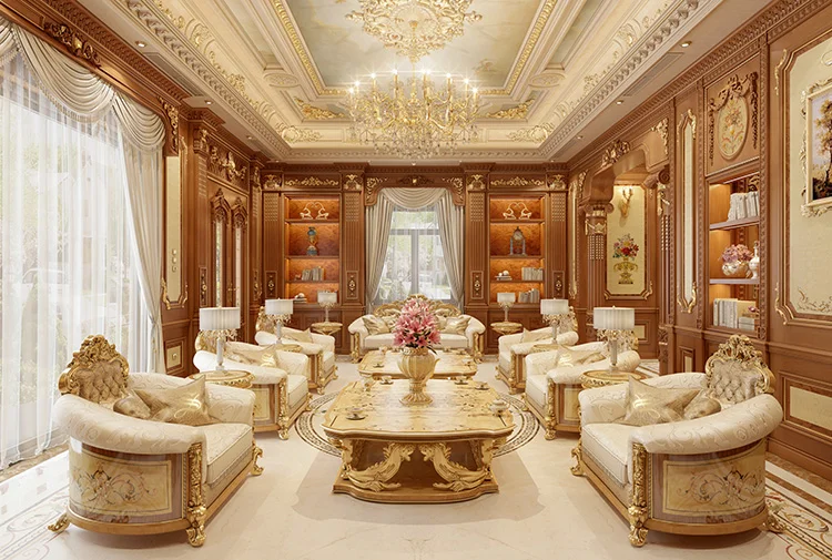 Mẫu nội thất biệt thự phong cách tân cổ điển tại Hưng Yên