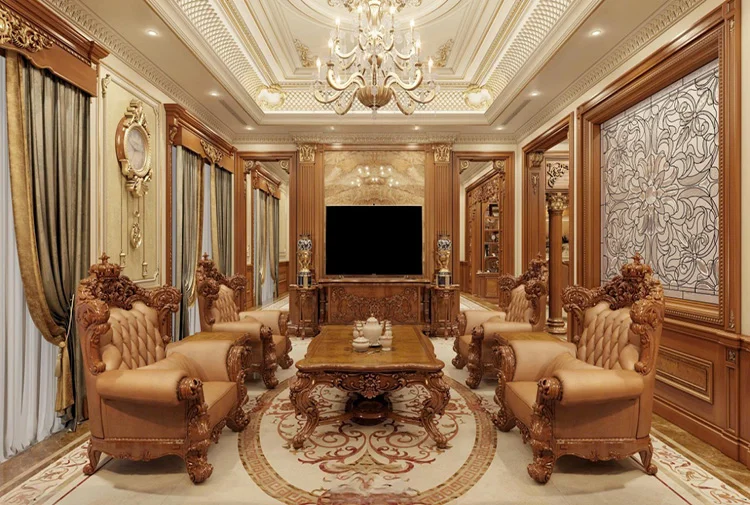 Mẫu thiết kế nội thất biệt thự tân cổ điển tại Hòa Bình NT2009313-1A