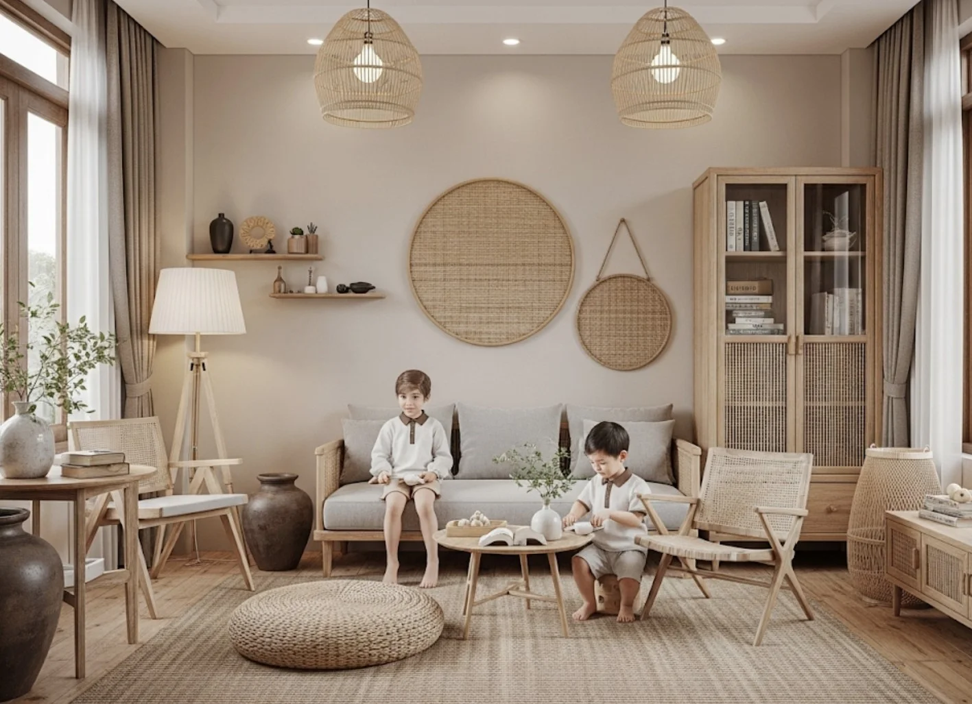 kiến trúc phong cách hiện đại trường tiểu học THPT