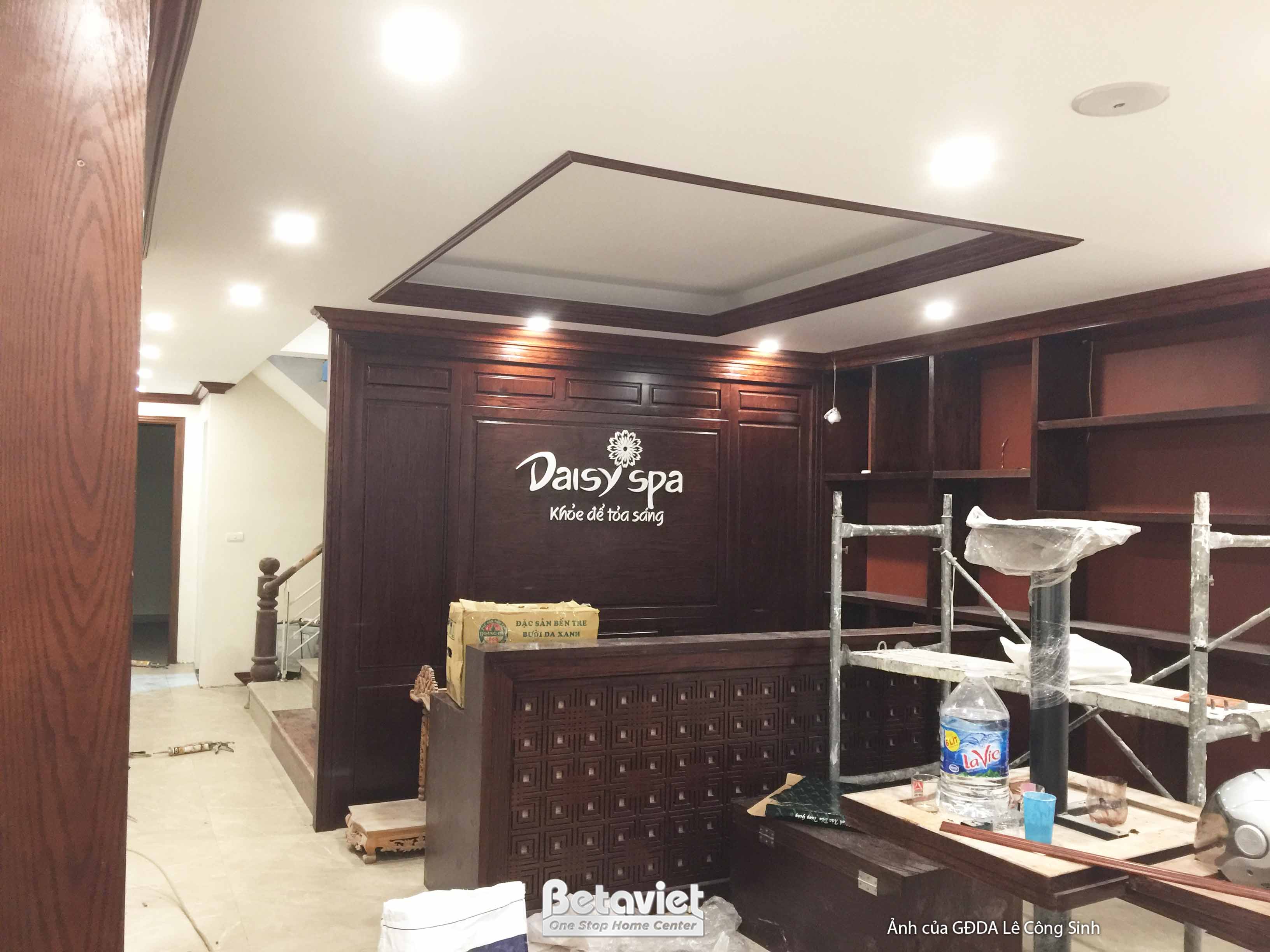 Thi công nội thất spa khách sạn bao gồm hệ bàn ghế và nội thất contract chất lượng cao
