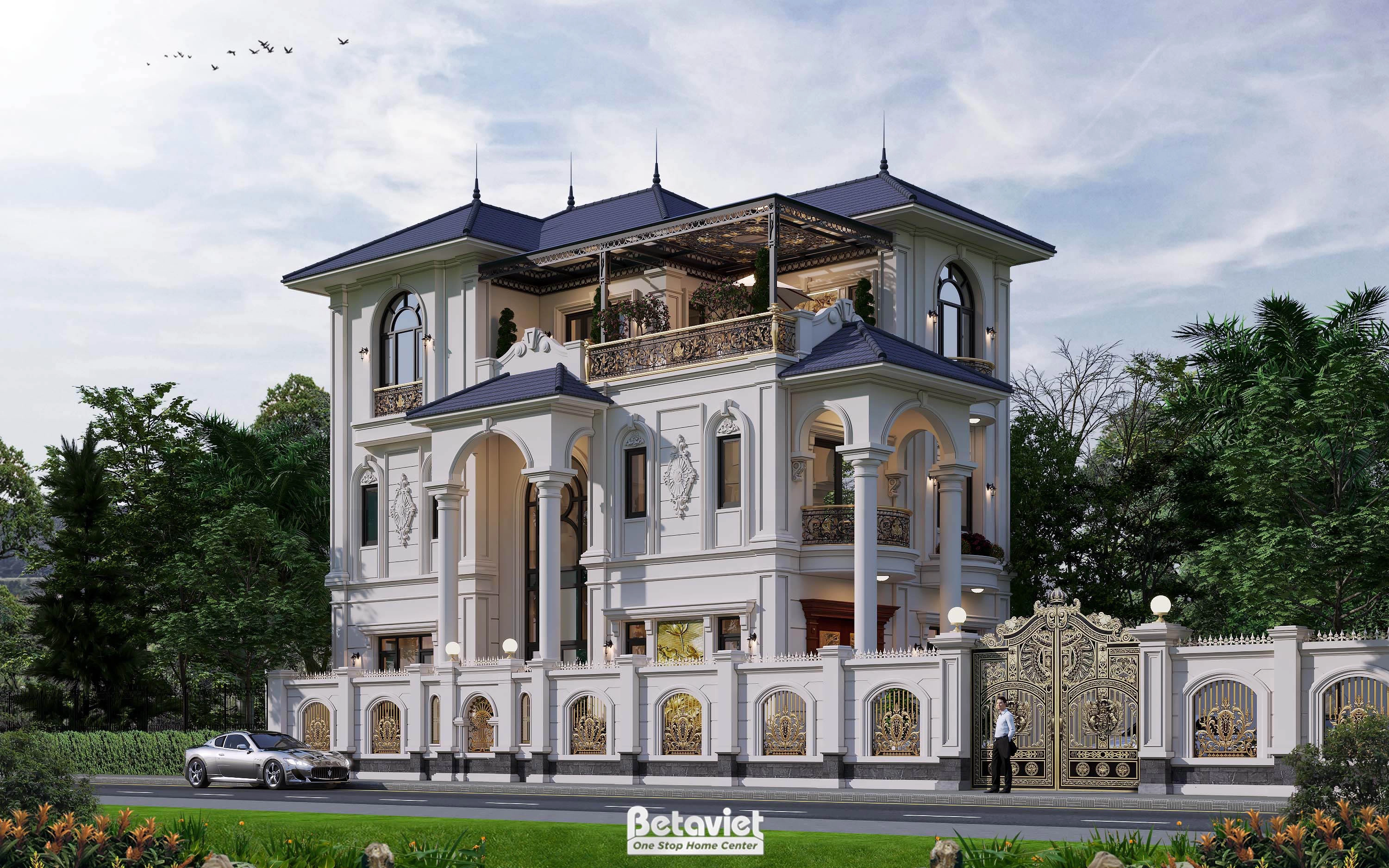 biệt thự tân cổ điển 3 tầng tại Hải Phòng