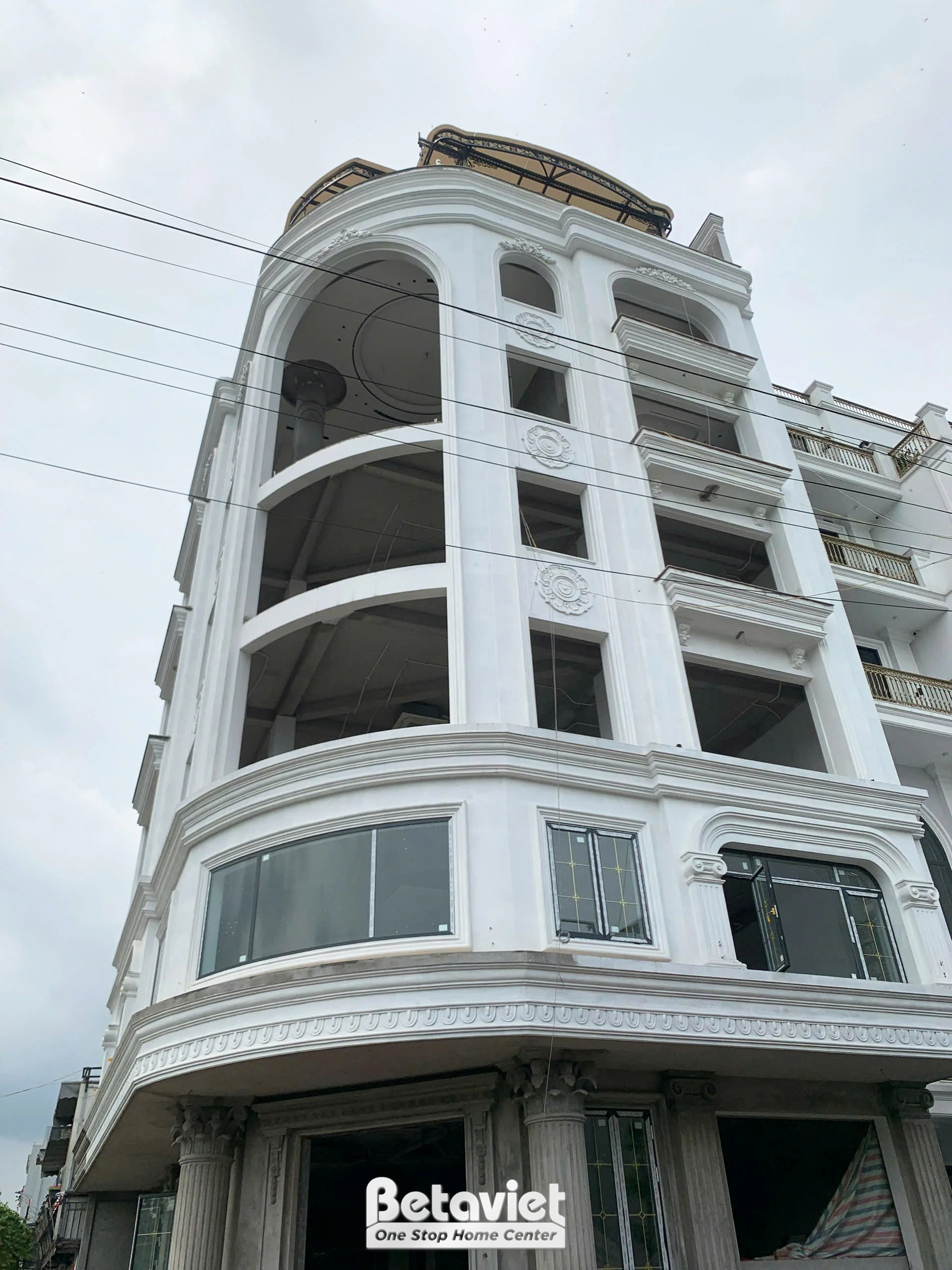 Biệt thự 4 tầng phong cách tân cổ điển tại ninh bình