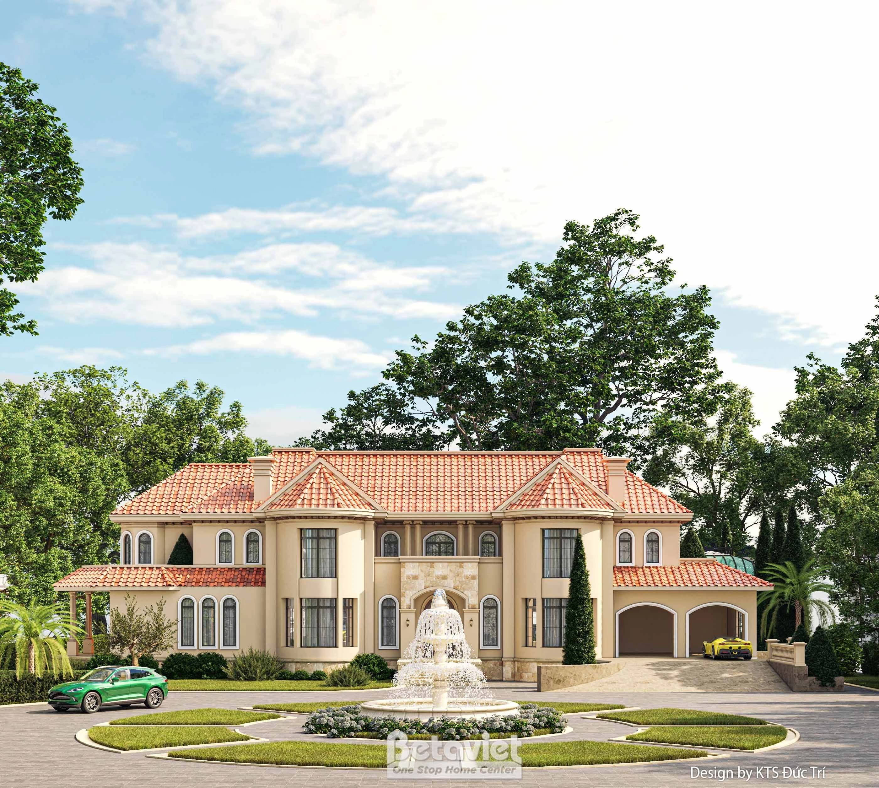 biệt thự 2 tầng phong cách Địa Trung Hải tại Phú Thọ