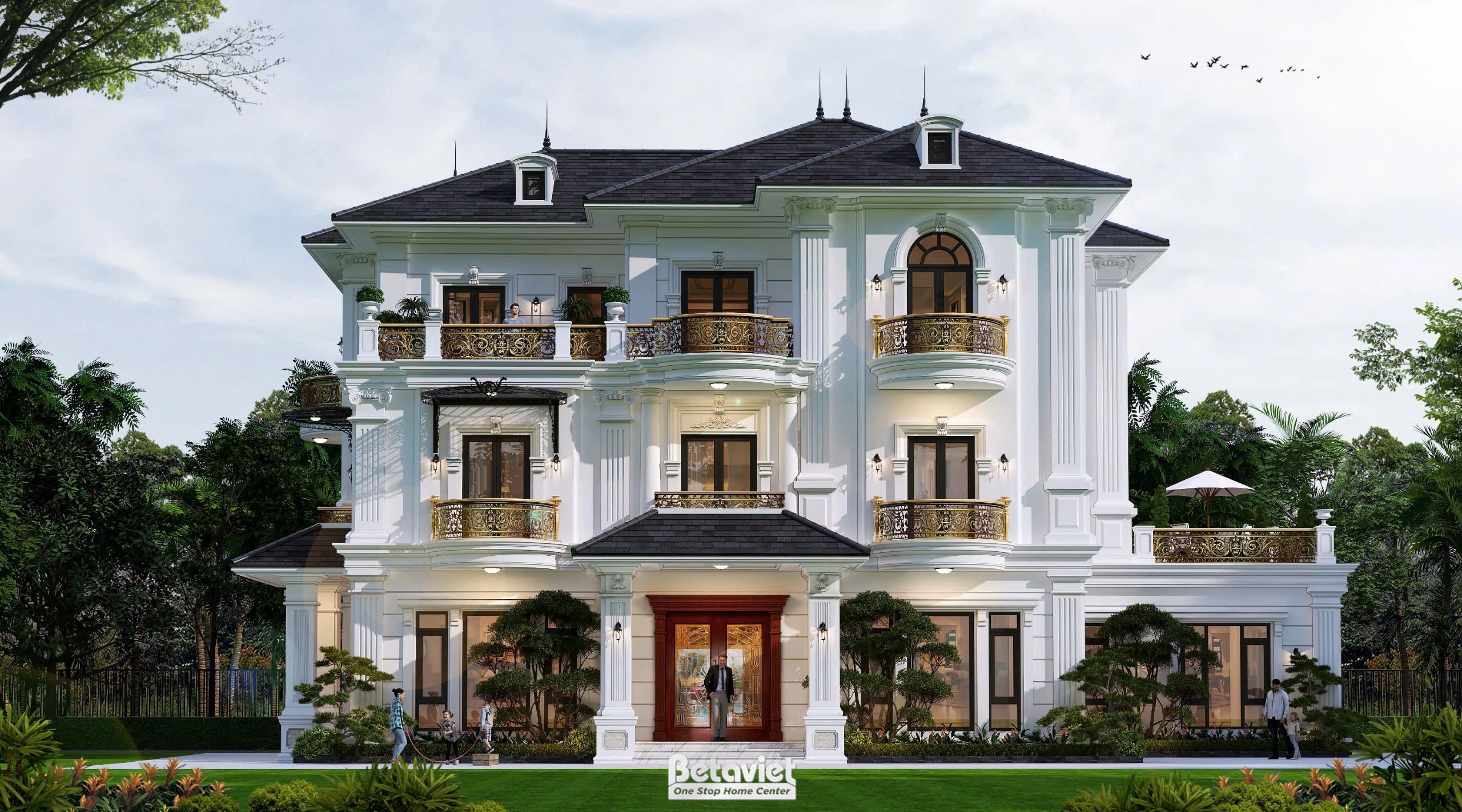 biệt thự phong cách tân cổ điển tại Bắc Ninh