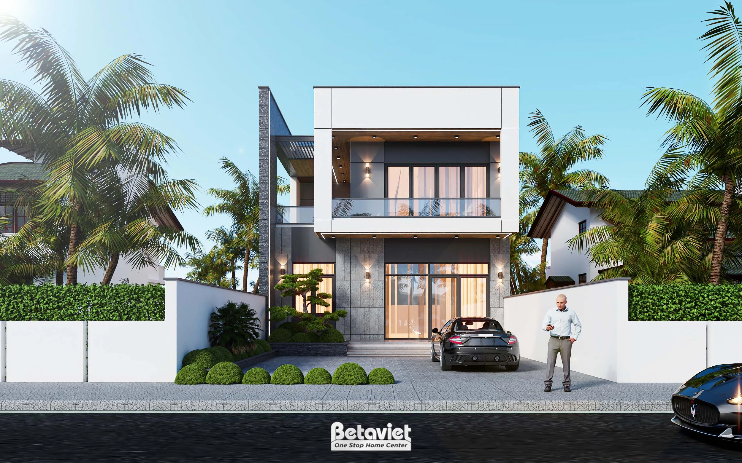 Mẫu thiết kế biệt thự Minimalism 2 tầng tại Hải Phòng