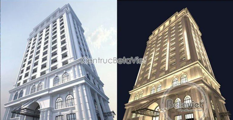 Thiết kế khách sạn tân cổ điển 7500m2 tại Vĩnh Phúc [KT18251] - ảnh 2