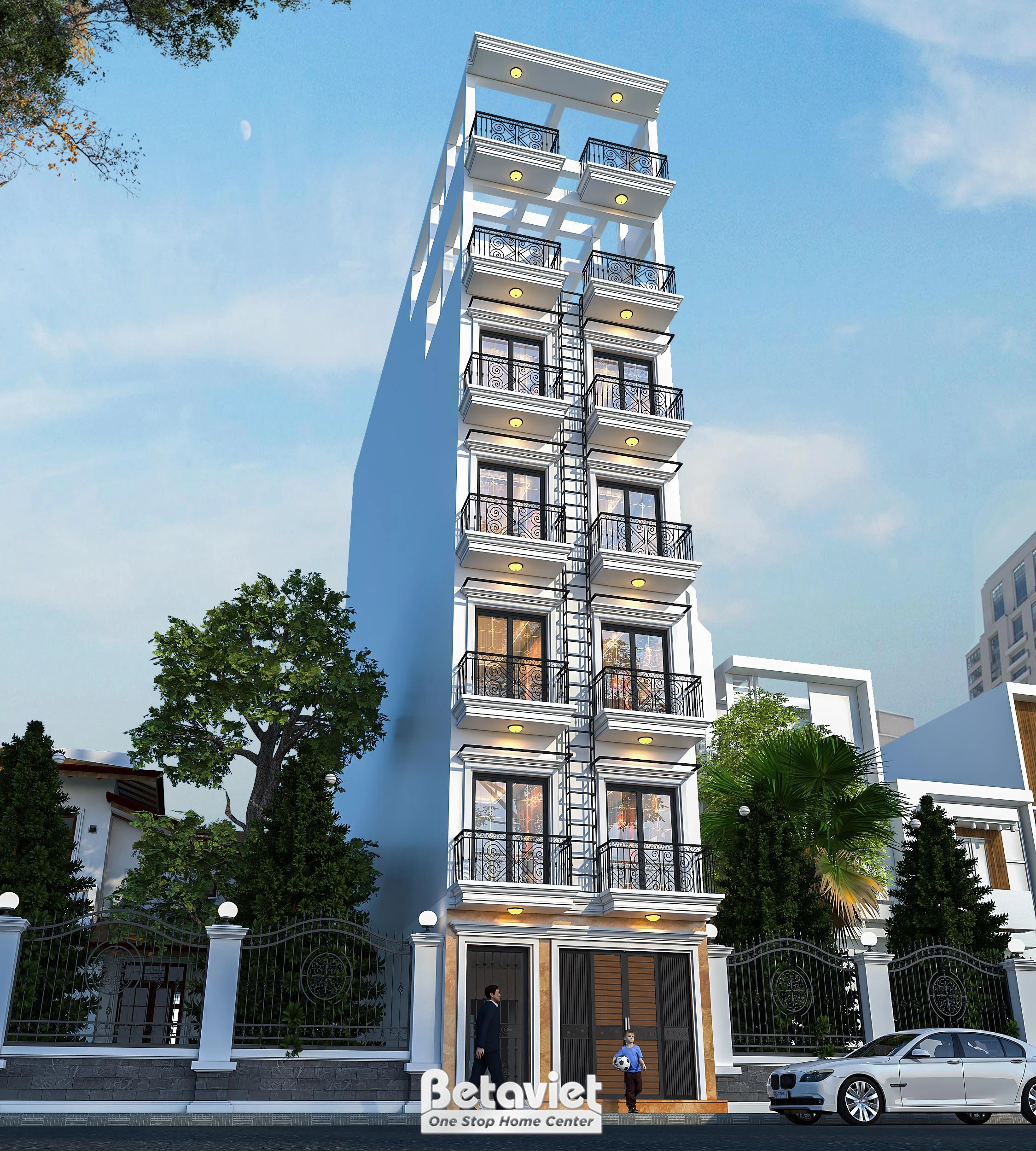 biệt thự 5 tầng kết hợp kinh doanh tại Hải Phòng