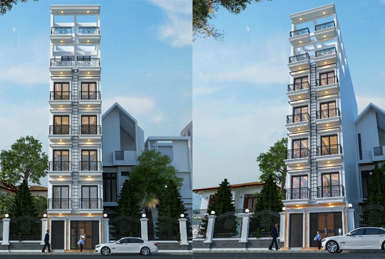 nhà phố kết hợp kinh doanh phong cách tân cổ điển tại Hà Tĩnh