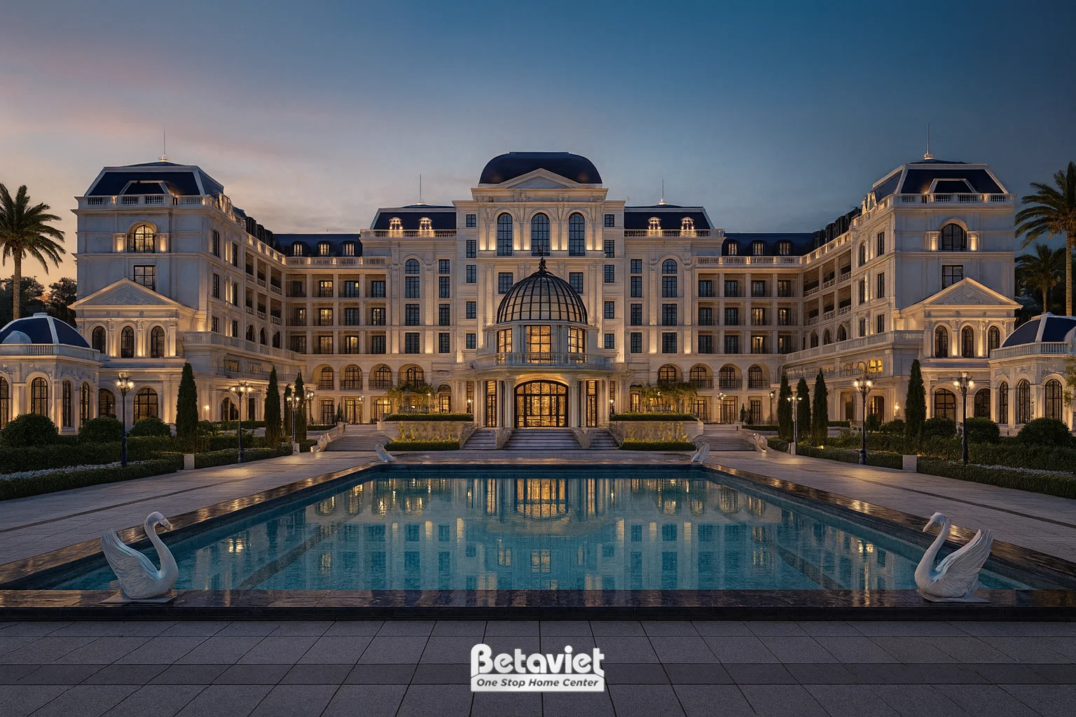 Mẫu thiết kế khách sạn tân cổ tại vĩnh phúc