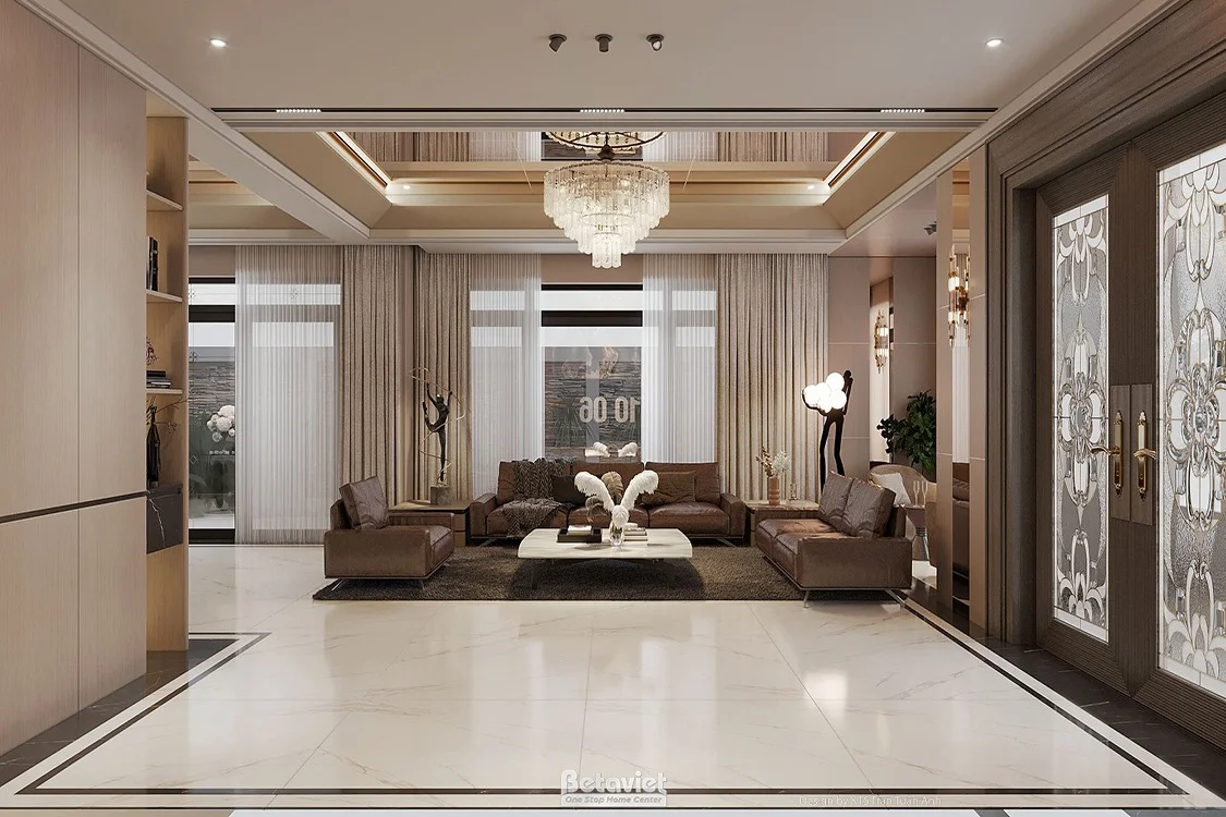 Mẫu thiết kế biệt thự 3 tầng tân cổ điển tại Hà Nam