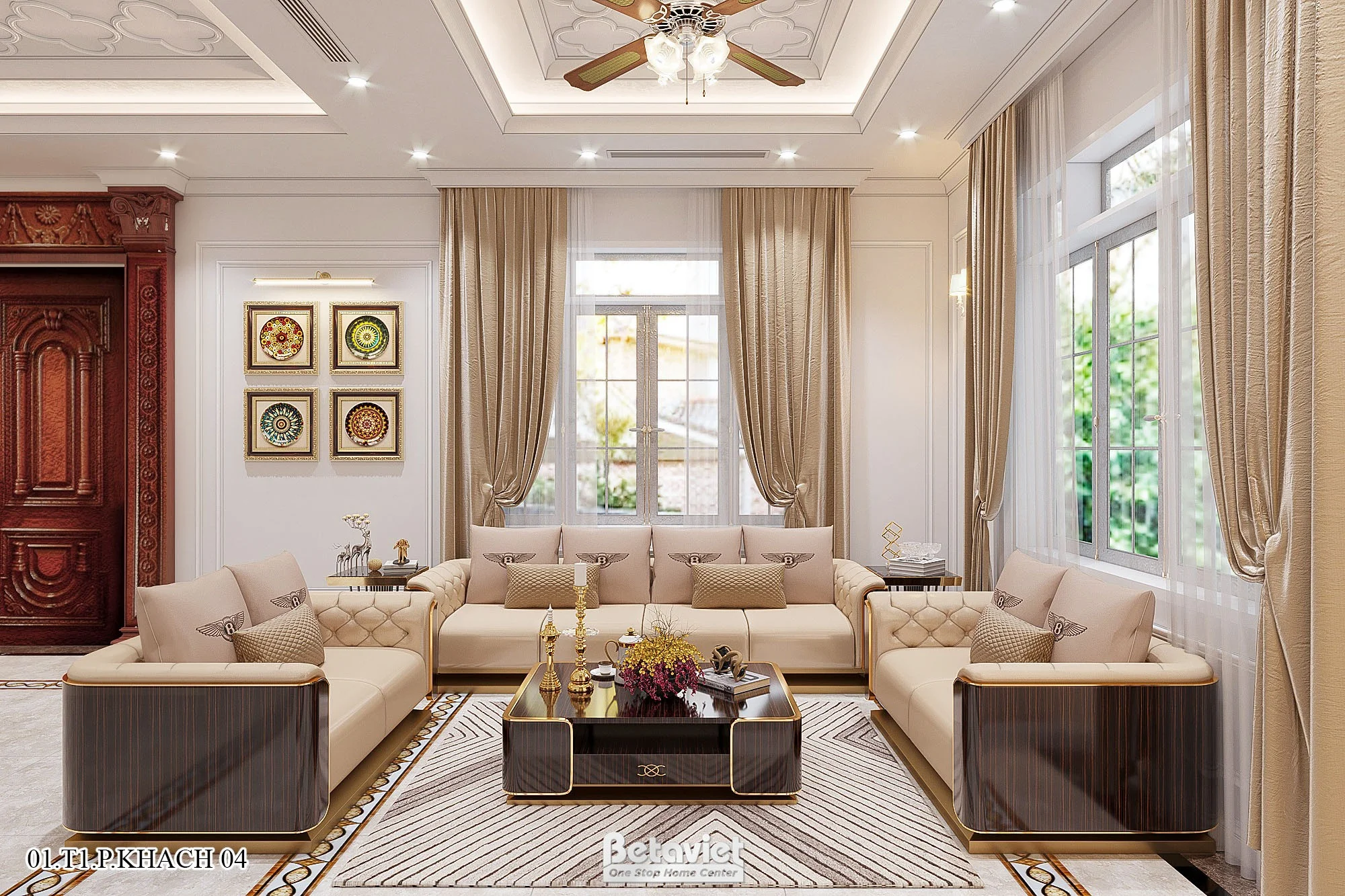 Mẫu thiết kế biệt thự tân cổ điển 3 tầng tại Hải Dương