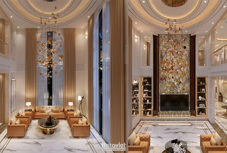 nội thất biệt thự hiện đại luxury tại Phú Thọ