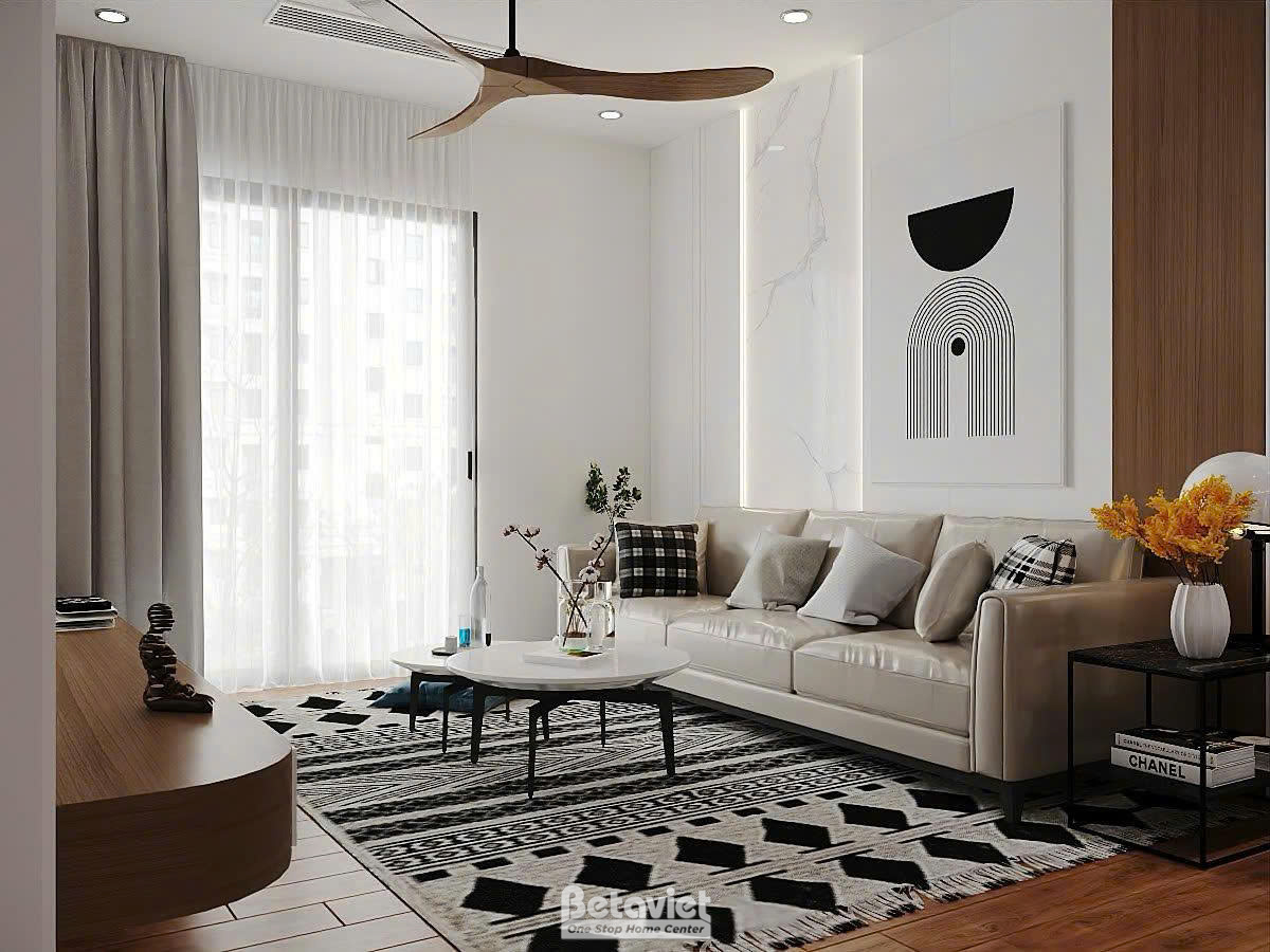 Nội thất chung cư Hoàng Thành Pearl 120m2 3 phòng ngủ