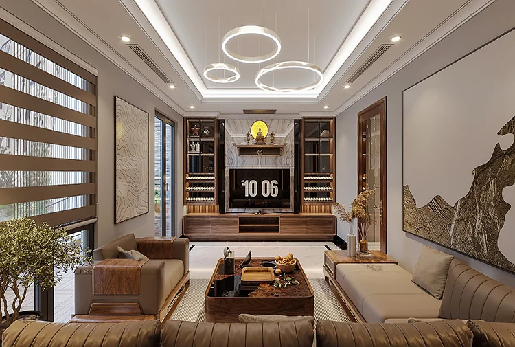 nội thất biệt thự hiện đại KĐT Vinhomes Ocean Park