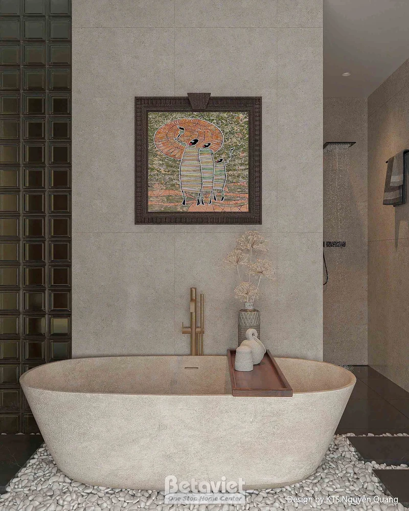 Steam room khách sạn cao cấp đá marble lớp chống thấm tiêu chuẩn