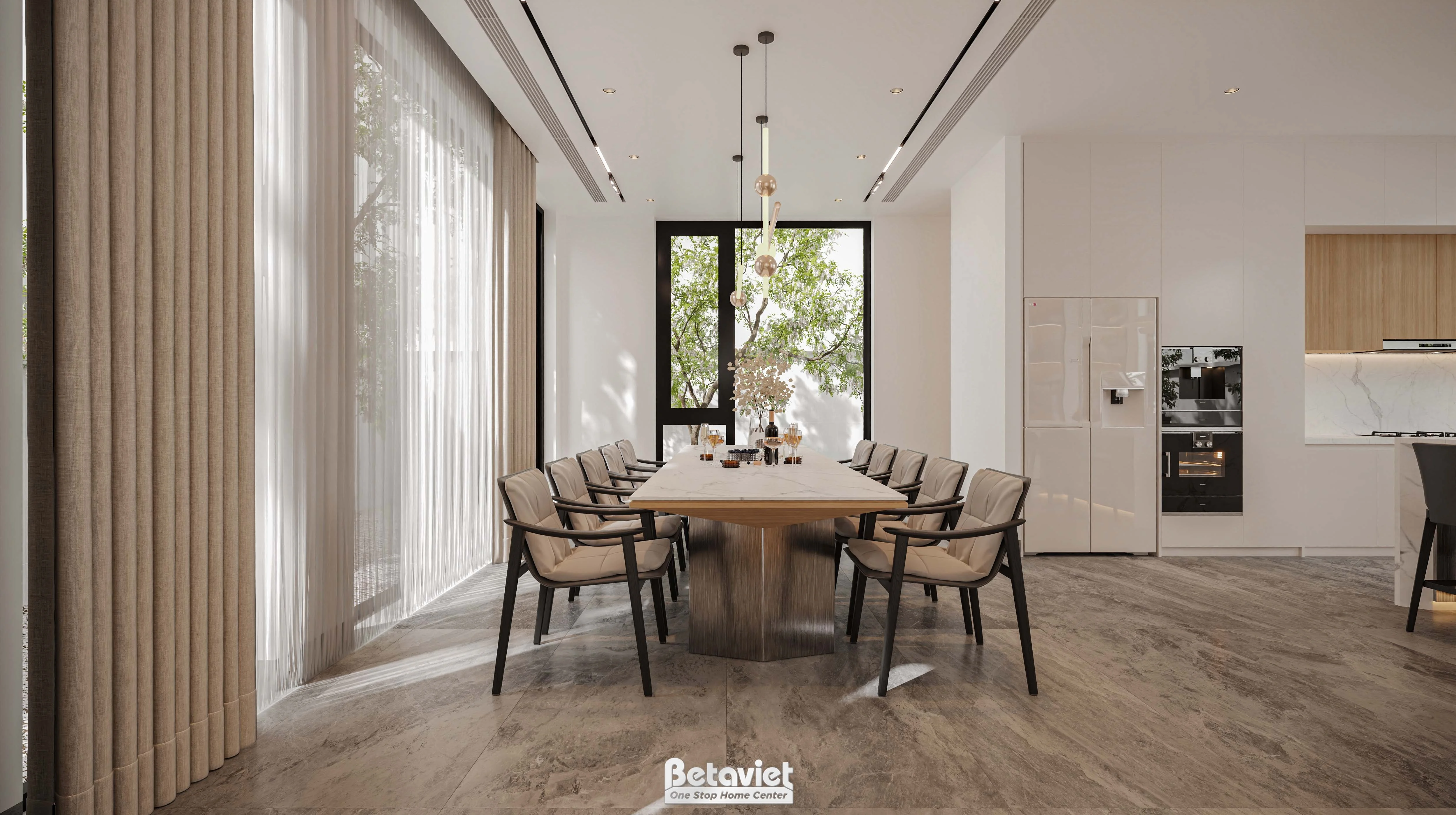 biệt thự 3 tầng phong cách tân cổ điển tại Hà Nội